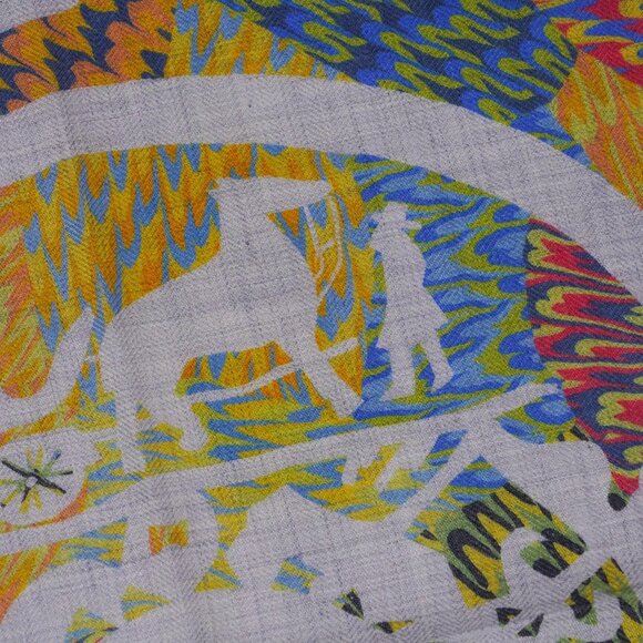 NWT Hermes Marble  EX libris Cashmere Silk Scarf 90cm - Picture 11 of 13